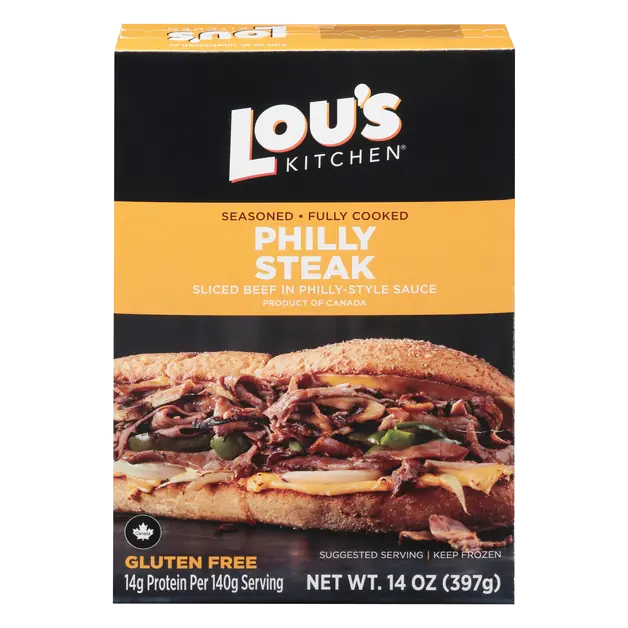 Gluten Free Fully Cooked Seasoned Philly Steak Frozen