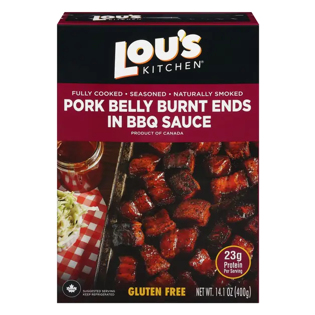 Gluten Free Pork Belly Burnt Ends in BBQ Sauce Refrigerated