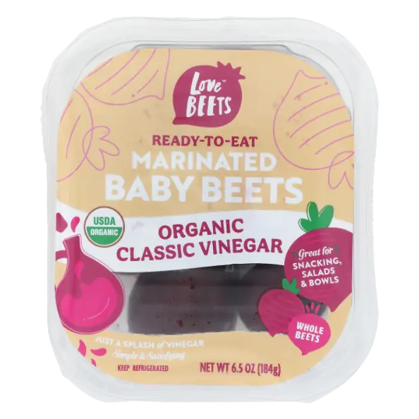 Organic Classic Vinegar Marinated Baby Beets