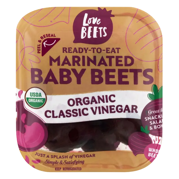 Ready-To-Eat Organic Marinated Classic Vinegar Baby Beets