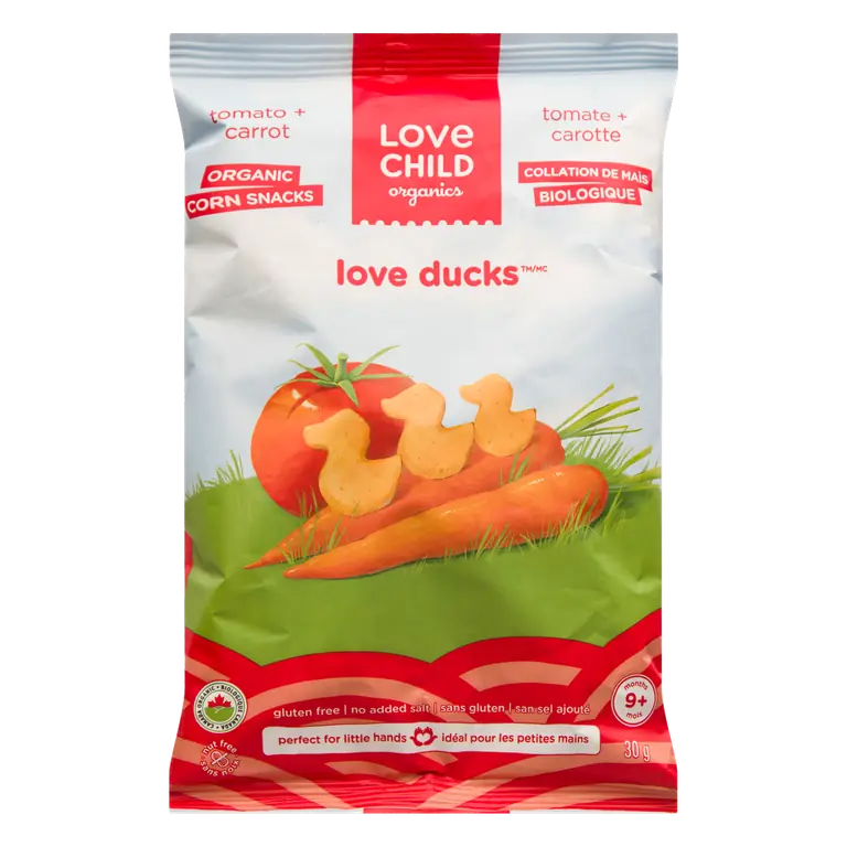 Baby Food Love Ducks Snacks Tomato Carrots 30 g