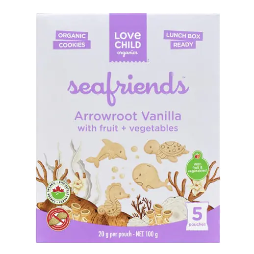 Seafriends Infant Food Cookies Arrowroot Vanilla 100 g