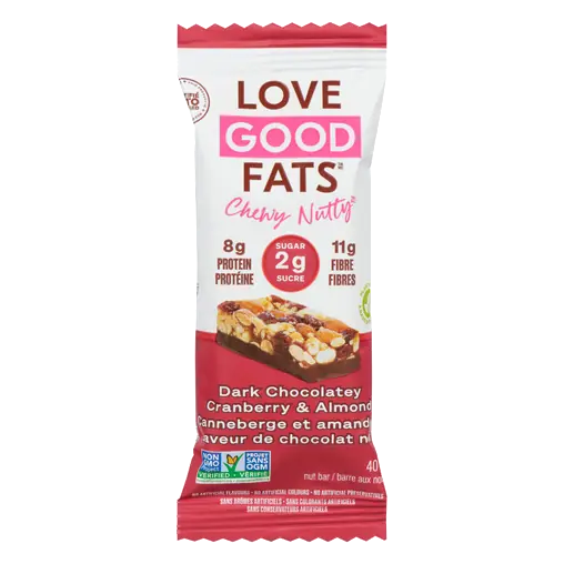 Chewy Nutty Bar Dark Chocolate Cranberry Almond 40 g