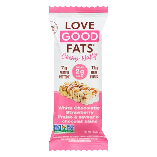 Chewy Nutty Snack Bar White Chocolatey Strawberry 40 g