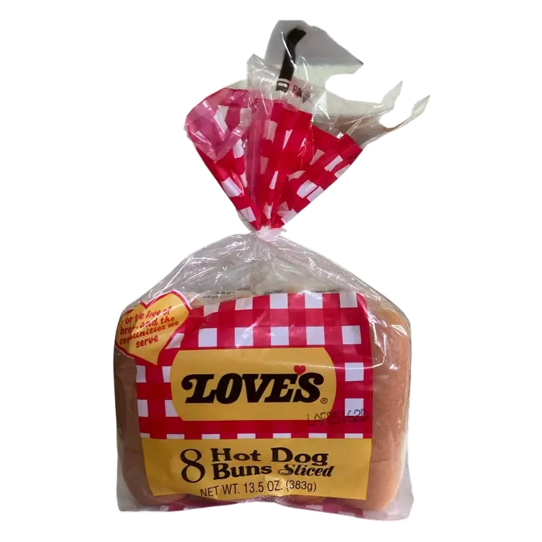 Love's Hotdog Buns, 13.5oz / 8pk
