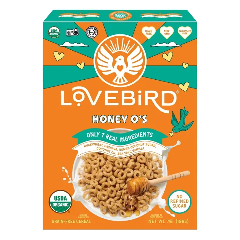 Lovebird Grain Free Honey Breakfast Cereal, 7oz