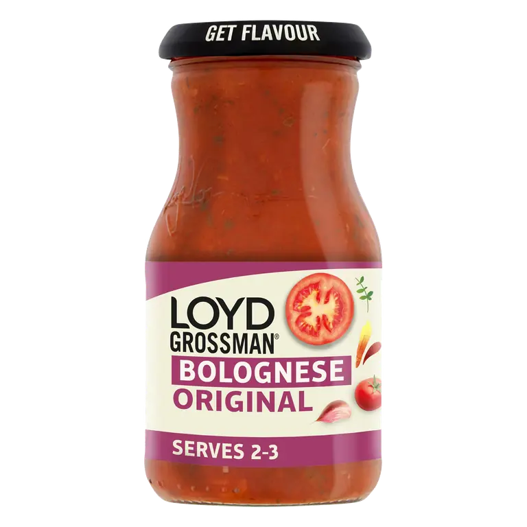 Loyd Grossman Bolognese Original Tomato Pasta Sauce 350g Jar