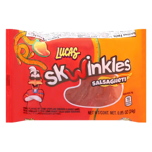 Skwinkles Salsagheti Mango Flavored Candy Strips