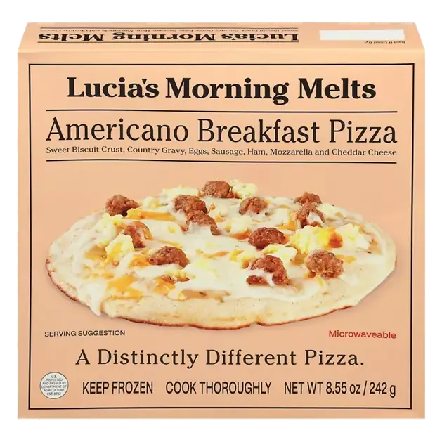 Morning Melts Pizza, Americano, Breakfast