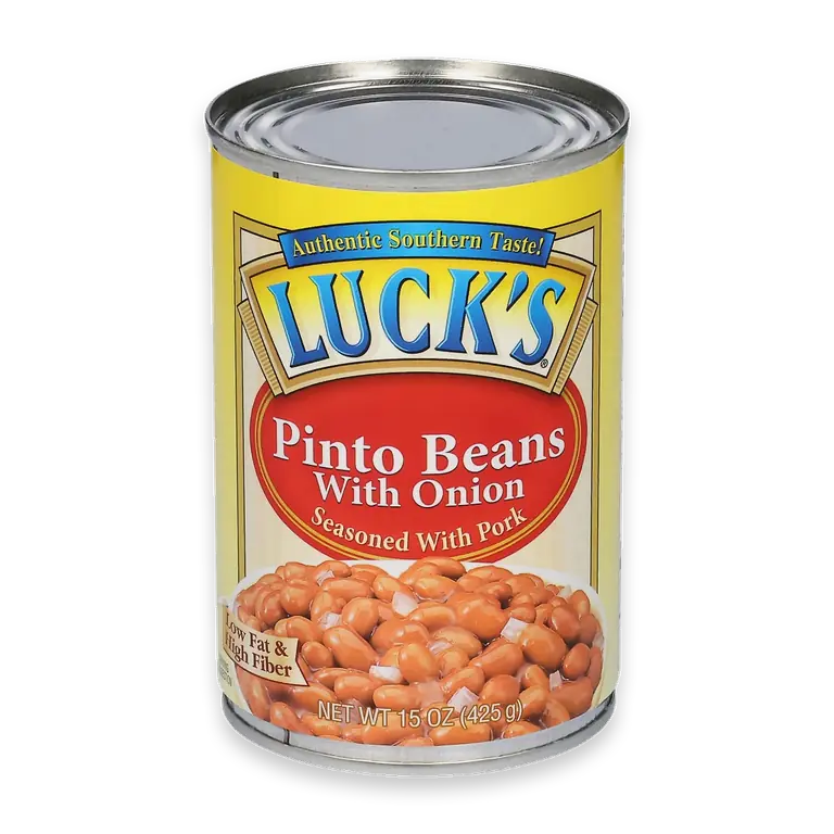 Pinto Beans with Onions Seasoned with Pork
