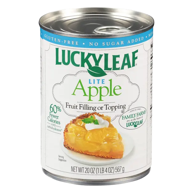 Lite No Sugar Added Apple Fruit Filling or Topping
