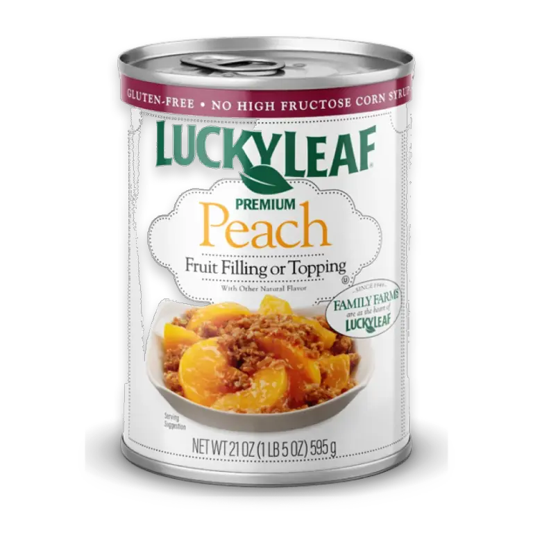 Premium Peach Fruit Filling & Topping Can