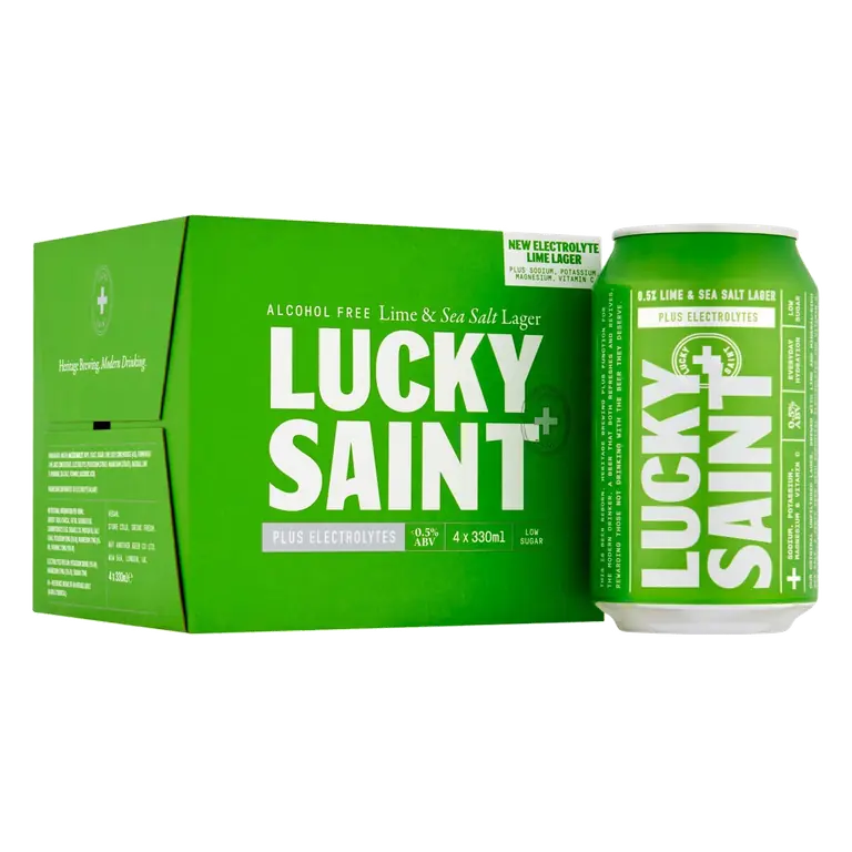 Saint Alcohol Free Lime & Sea Salt Lager 4 x 330ml