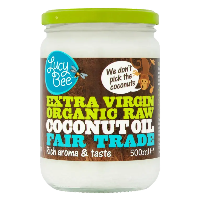 Fair Trade Extra Virgin Organic Raw Coconut Oil 500ml