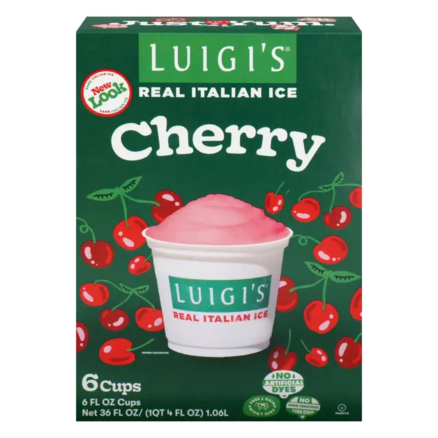 Cherry Real Italian Ice - 6 ct