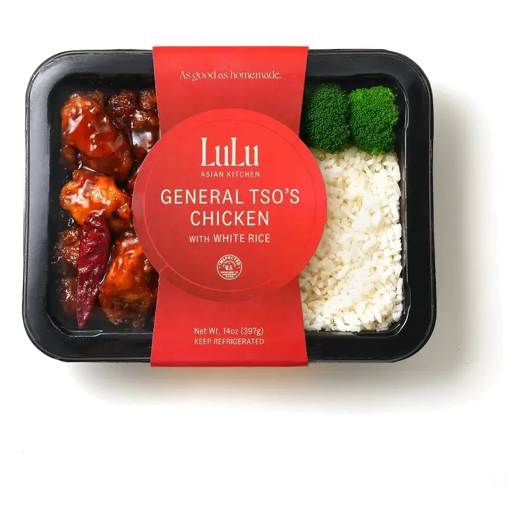 LuLu Asian Kitchen General Tso's Chicken with White Rice, 14oz