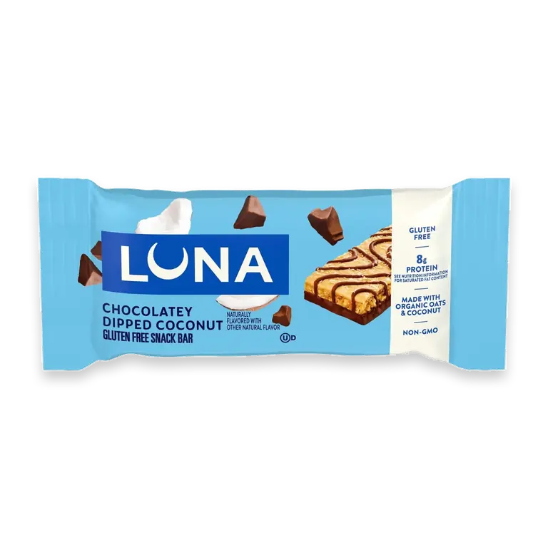 Chocolatey Dipped Coconut Gluten Free Snack Bar