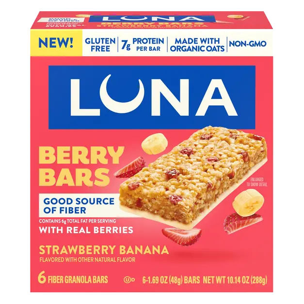 Gluten Free Strawberry Banana 7g Protein Granola Bars - 6 ct