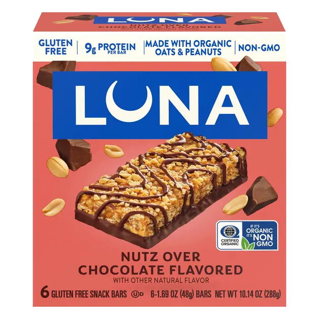 Organic Gluten Free Nutz Over Chocolate Protein Snack Bars - 6 ct