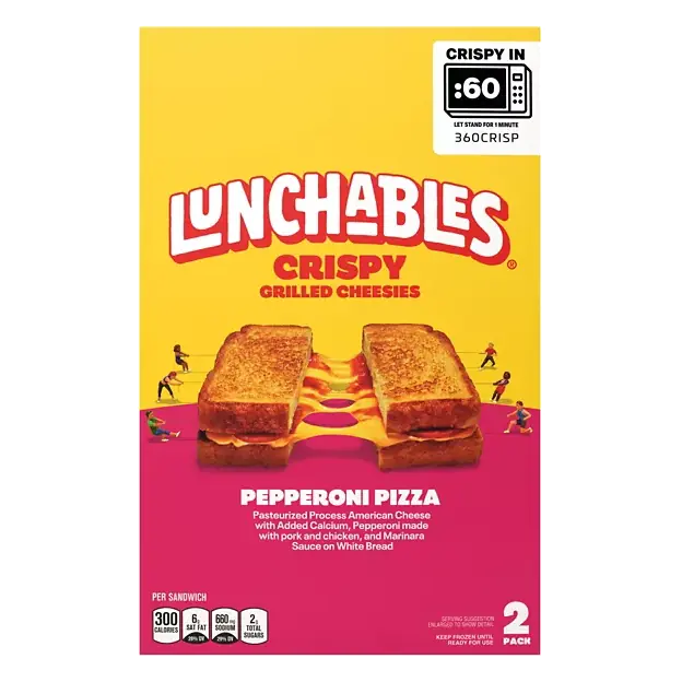 Grilled Cheesies, Crispy, Pepperoni Pizza