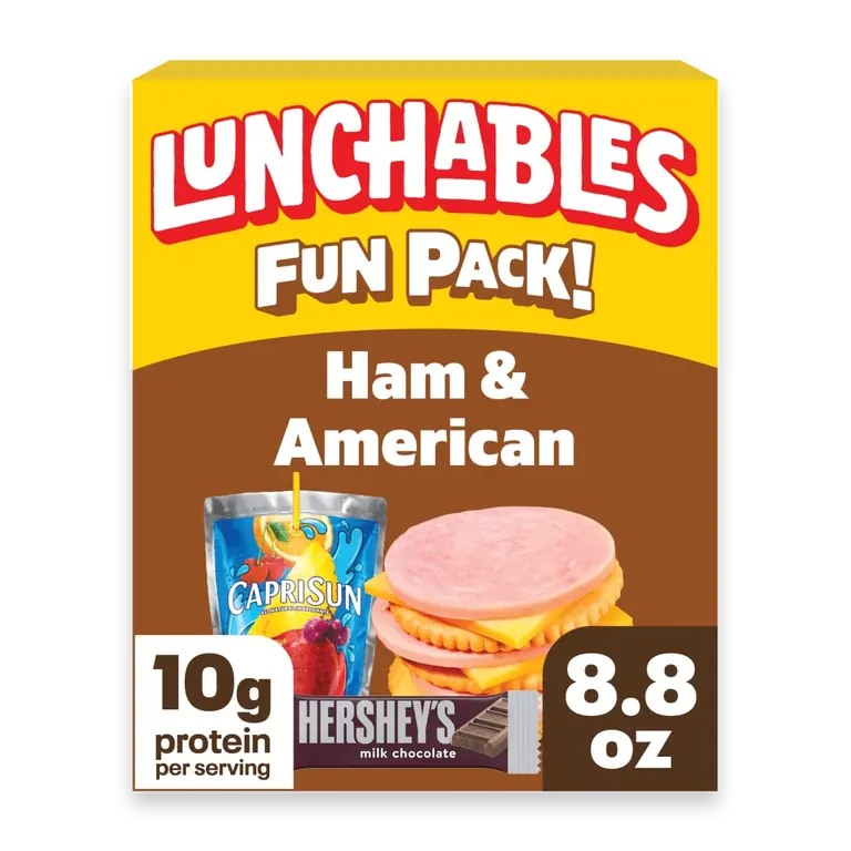 Ham & American with Capri Sun Fruit Punch & Hershey's Milk Chocolate Bar Fun Pack