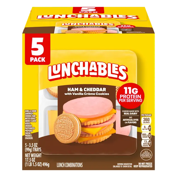 Ham & Cheddar with Vanilla Creme Crackers - 5 ct