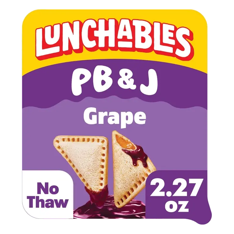 Lunchables Peanut Butter and Jelly Sandwich Grape, 2.27oz