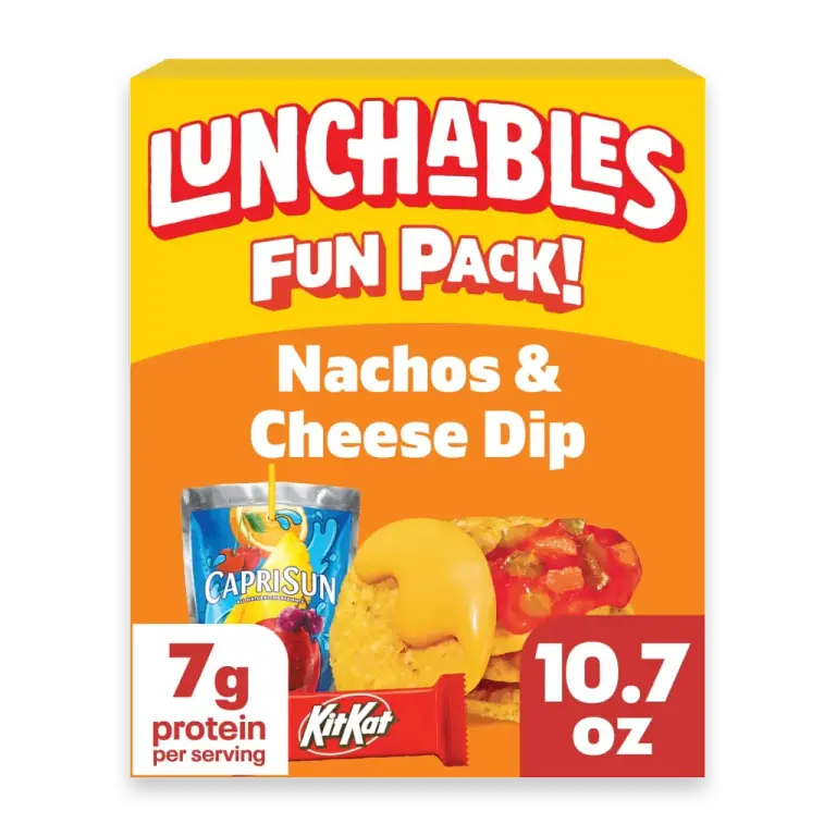 Nachos Cheese & Salsa with Capri Sun Drink & Kit Kat Candy Bar Kids Lunch Meal Kit