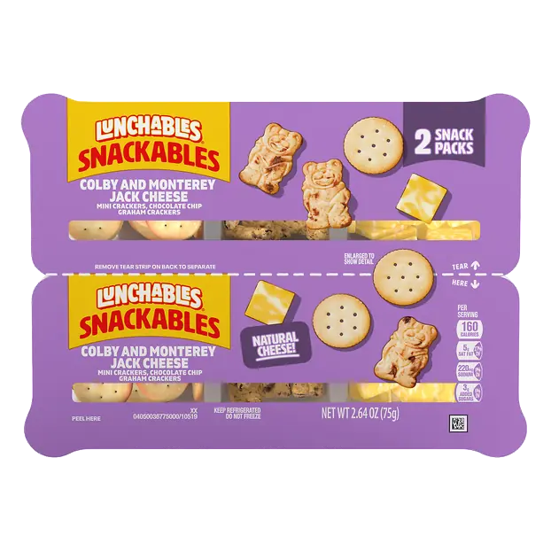 Snackables Colby Monterey Jack Cheese Snack Pack - 2 ct