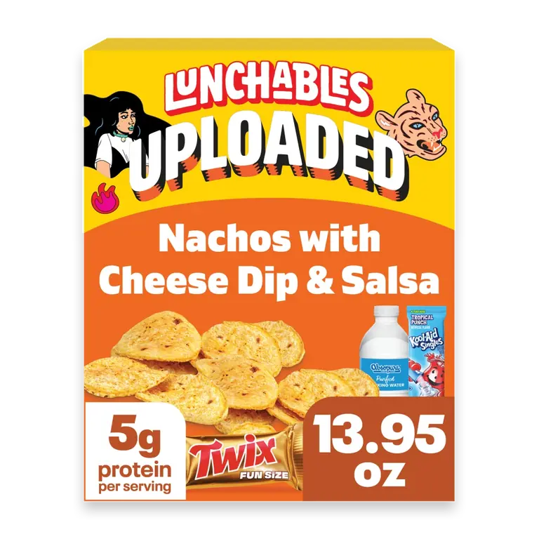 Uploaded Nachos Grande with Cheese Dip and Salsa Snack Kit, Box