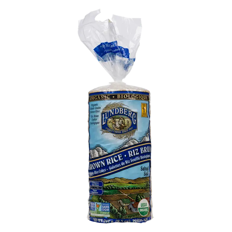Organic Brown Rice Cakes Salted 241 g