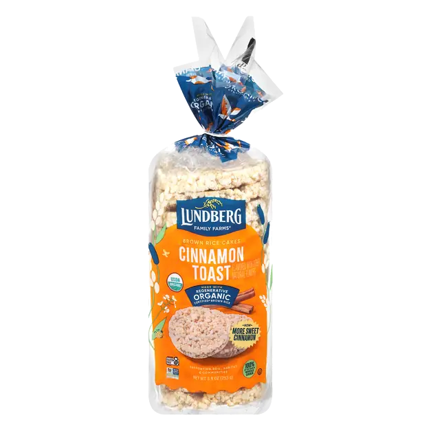 Family Farms Organic Cinnamon Toast Brown Rice Cakes