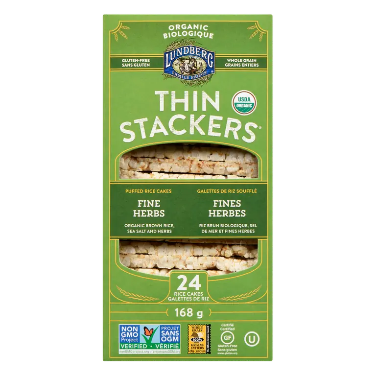 Organic, Gluten-Free Thin Stackers Fine Herbs 167 g