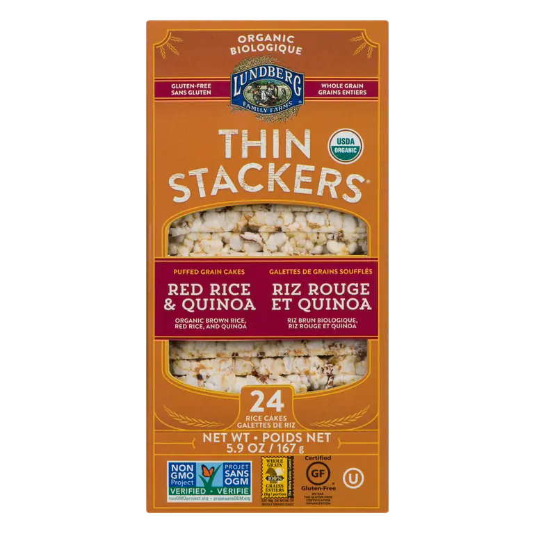 Organic & Gluten-Free Thin Stackers Red Rice and Quinoa 167 g
