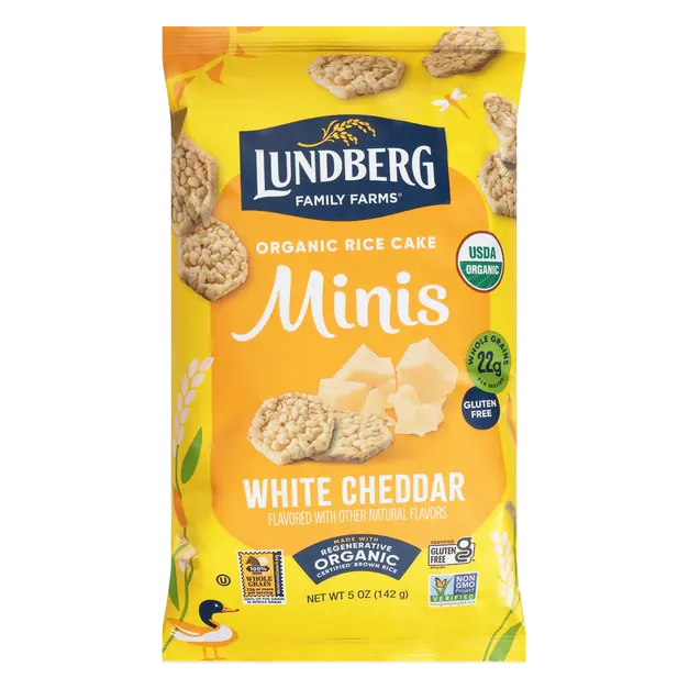 Minis Rice Cake White Cheddar Organic