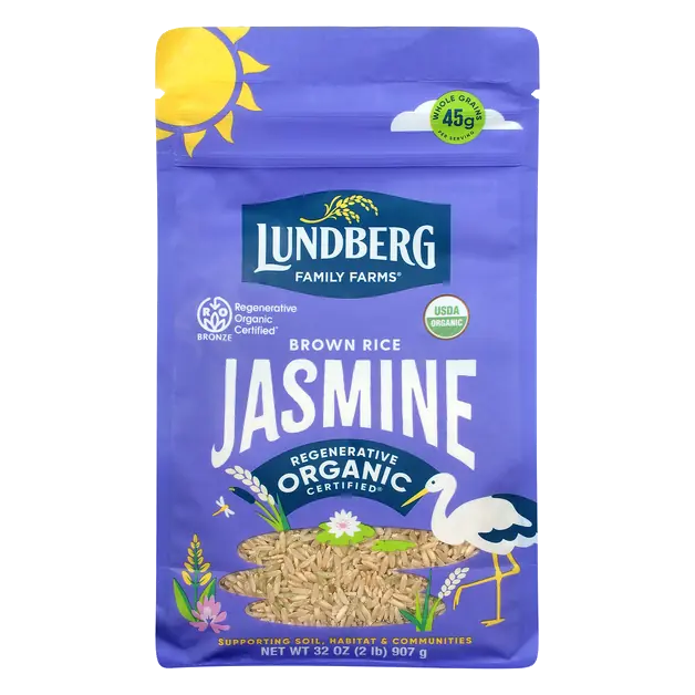 Organic Gluten Free California Brown Jasmine Rice