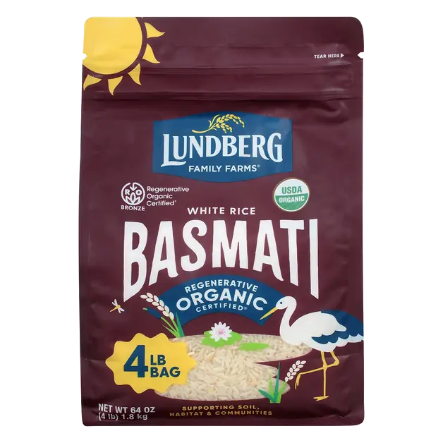 Organic Gluten Free California White Basmati Rice