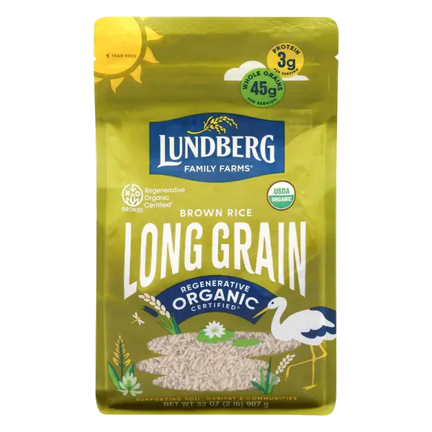 Organic Gluten Free Long Whole Grain Brown Rice