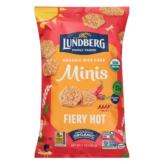 Organic Minis Fiery Hot Rice Cakes