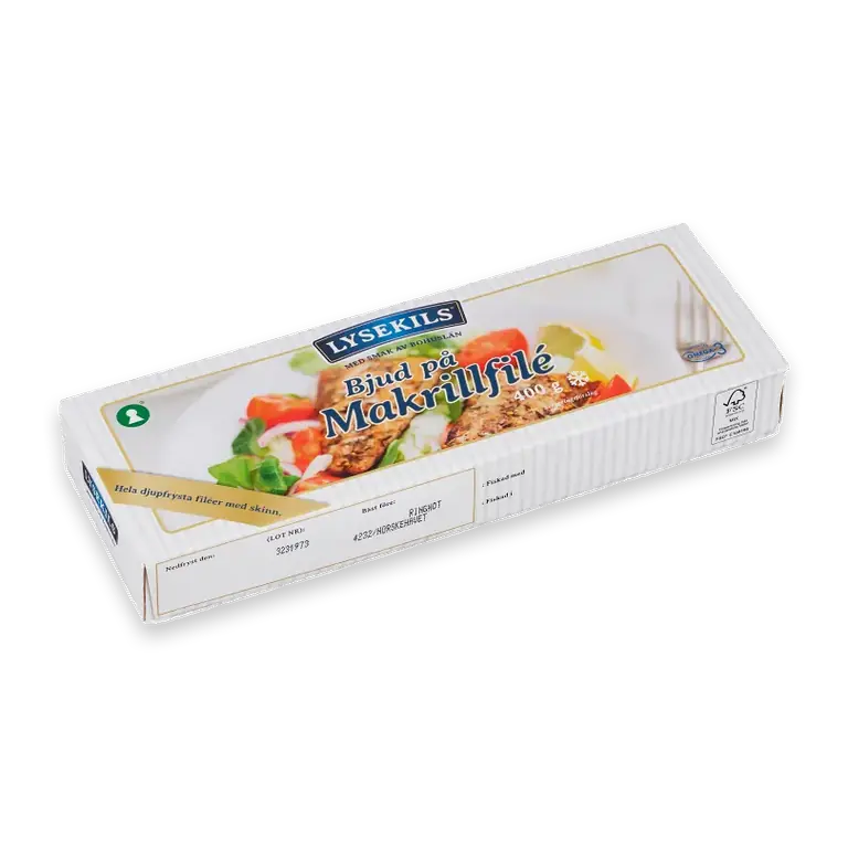 Makrillfilé Fryst 400g