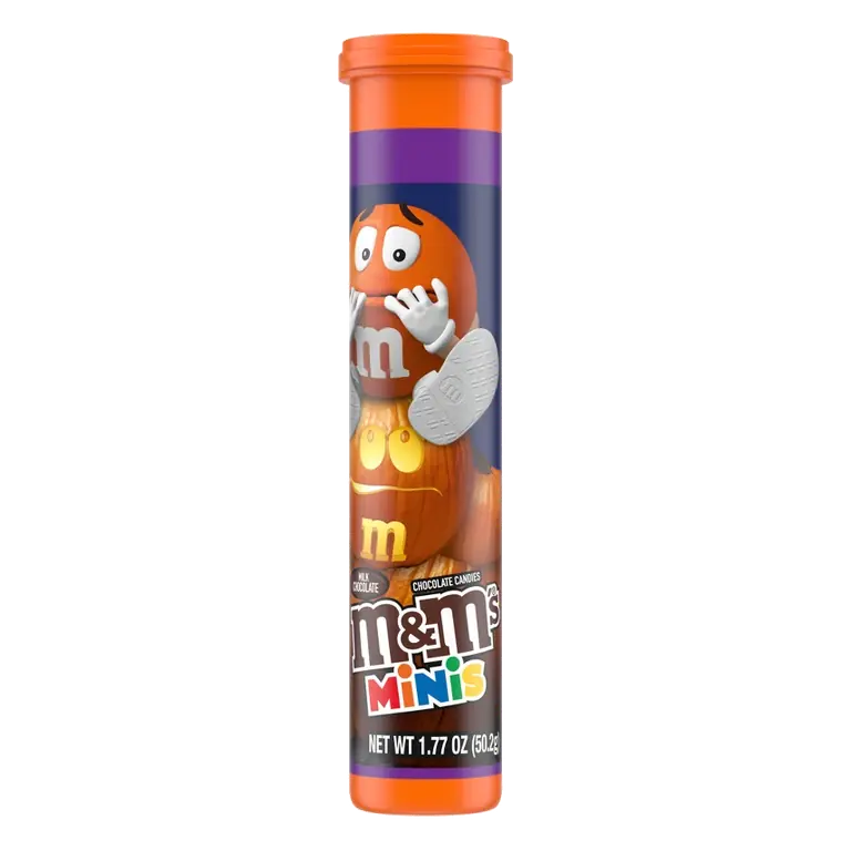 M&M's Minis Halloween Milk Chocolate Candies Tube, 1.77oz