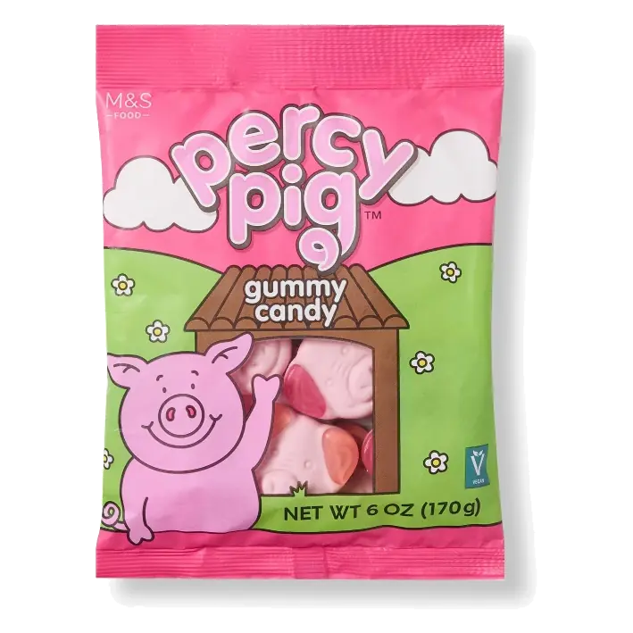 M&S Percy Pig Gummy Candy, 6.064oz