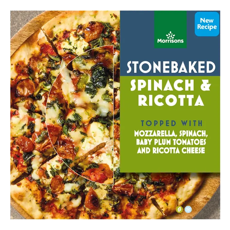 Morrisons Stonebaked Spinach & Ricotta Pizza 370g