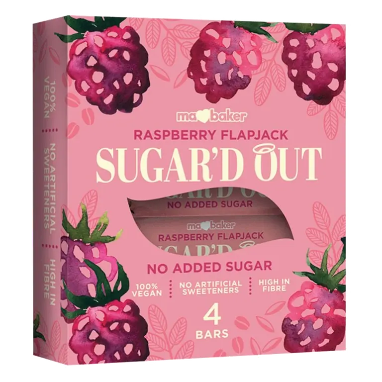Raspberry Flapjacks Sugar'D Out 4 Pack