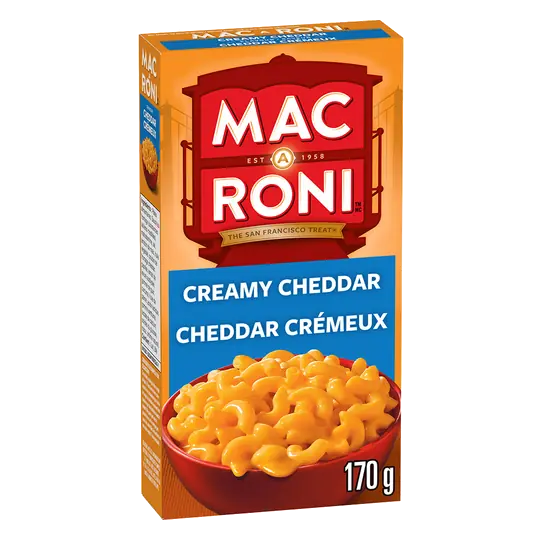 Mac-A-Roni Pasta With Sauce Creamy Cheddar Flavour 170 g