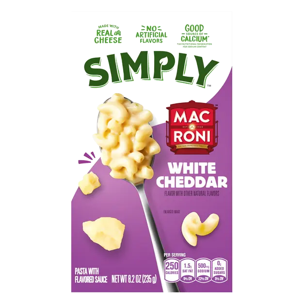 Simply Pasta with White Cheddar Sauce