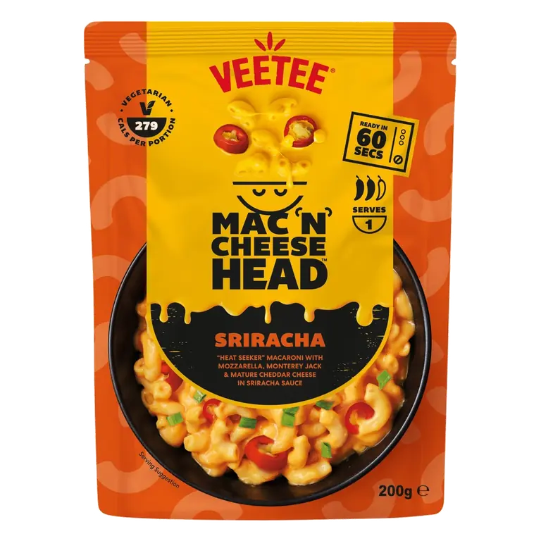 Veetee Mac 'N' Cheese Head Sriracha 200g