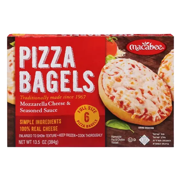 Pizza Bagels, Mozzarella Cheese & Seasoned Sauce
