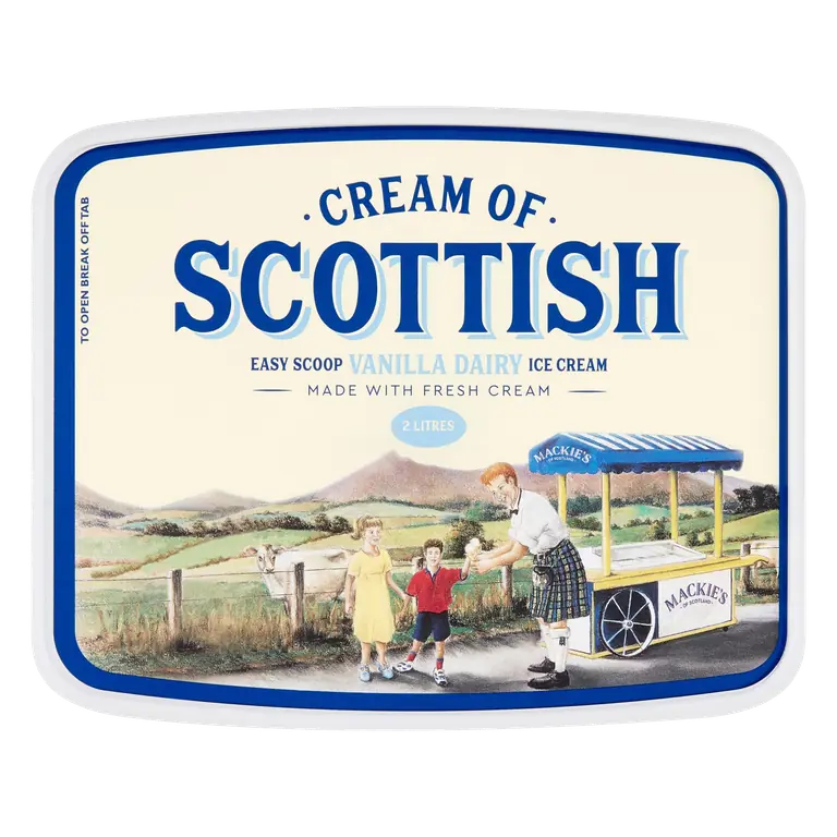 Mackie's of Scotland Cream of Scottish Easy Scoop Vanilla Ice Cream