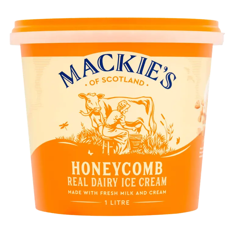 Mackie's of Scotland Honeycomb Real Dairy Ice Cream 1 Litre